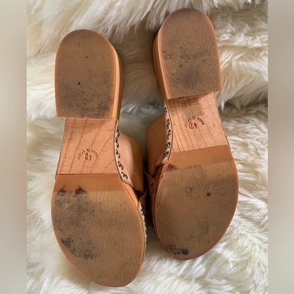 Free People Sonnet Clog Wooden Leather Sandal - Picture 10 of 16